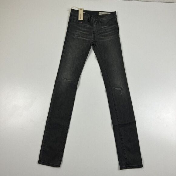 Diesel Women’s Jeans 23 0RZ62 Livier Super Slim Jegging Black Denim - Picture 3 of 12